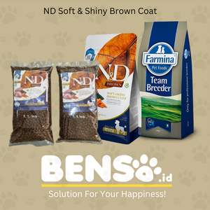 Farmina ND Soft & Shiny Brown Coat Repack 1kg Free 100gr