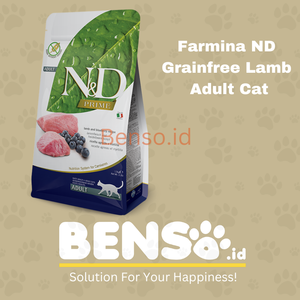 FARMINA ND ADULT CAT GRAIN FREE LAMB AND BLUEBERRY 10kg