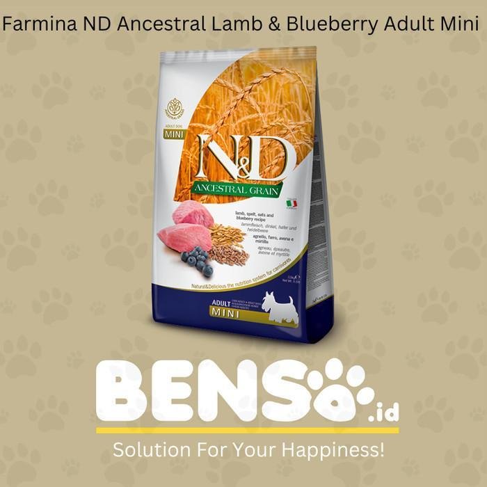 FARMINA ND ANCESTRAL LAMB & BLUEBERRY ADULT MINI 2.5KG