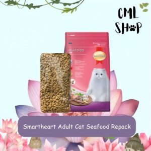 Makanan Kucing - Smartheart Adult Cat Seafood Repack 1kg - Makanan Kering Kucing