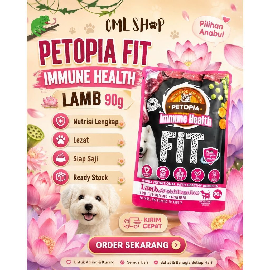 Petopia Pouch Fit Immune Health Lamb 90g