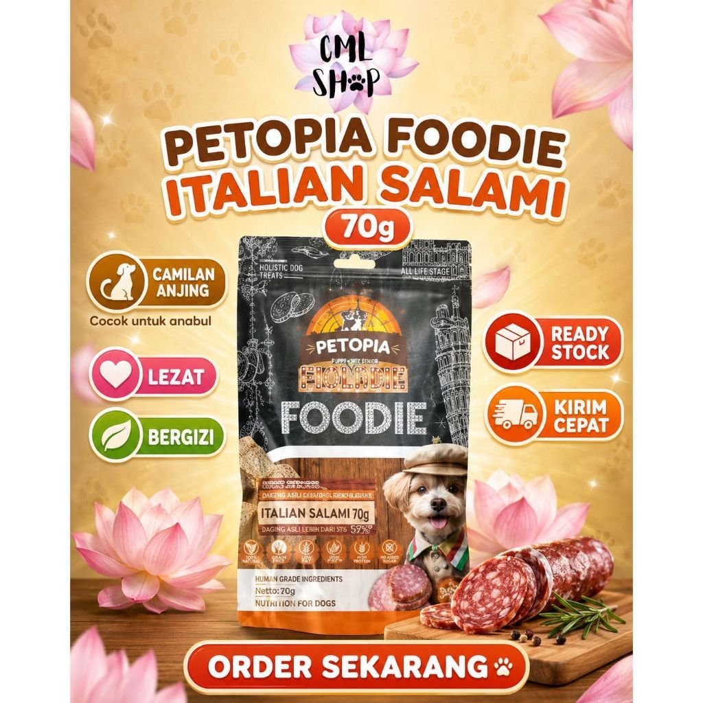 Petopia Foodie Snack - Italian Salami 70g