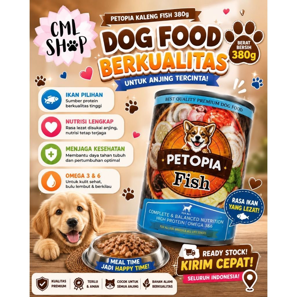 Petopia Kaleng Fish 380g