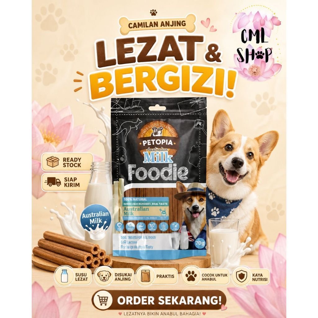 Petopia Foodie Snack - Australian Milk 70g
