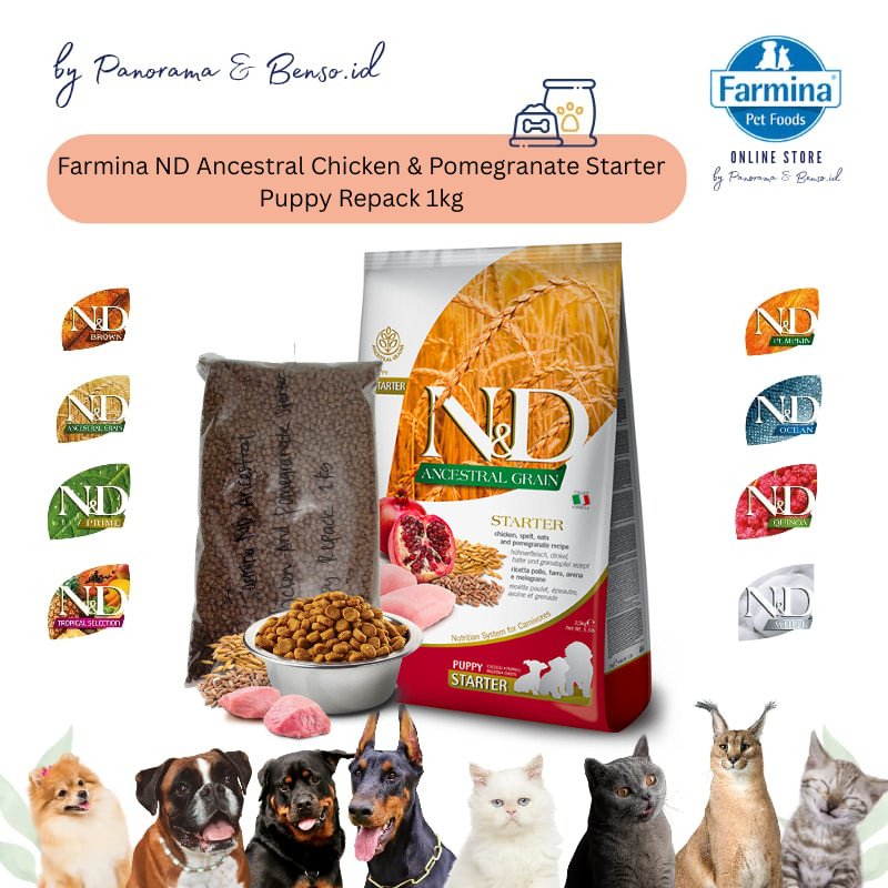 FARMINA ND ANCESTRAL CHICKEN & POMEGRANATE STARTER PUPPY REPACK 1kg