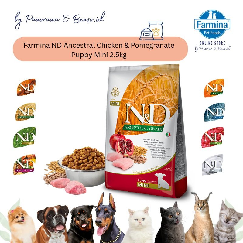 FARMINA ND ANCESTRAL CHICKEN & POMEGRANATE PUPPY MINI 2.5KG