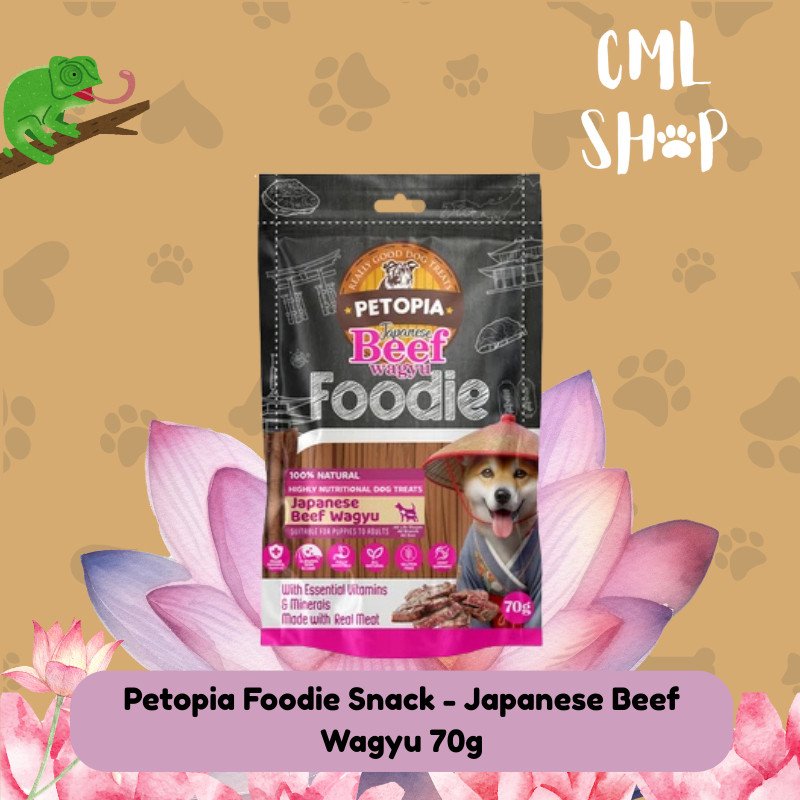 Petopia Foodie Snack - Japanese Beef Wagyu 70g