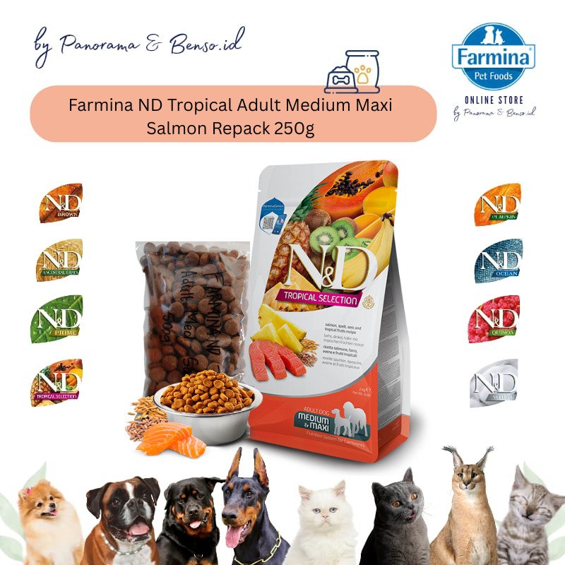Farmina ND Tropical Adult Med Salmon 250gr