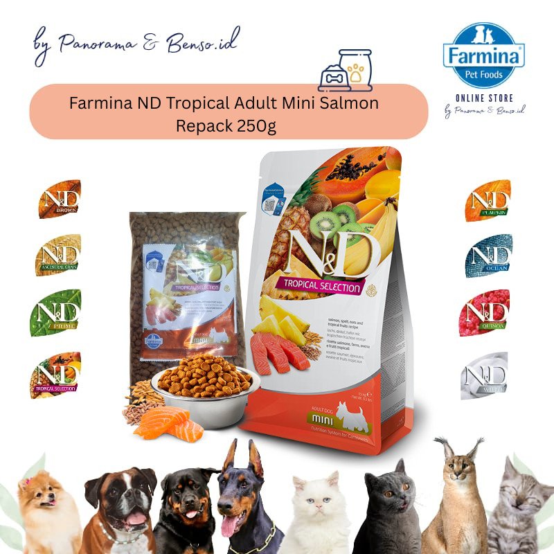 Farmina ND Tropical Adult Mini Salmon Repack 250gr
