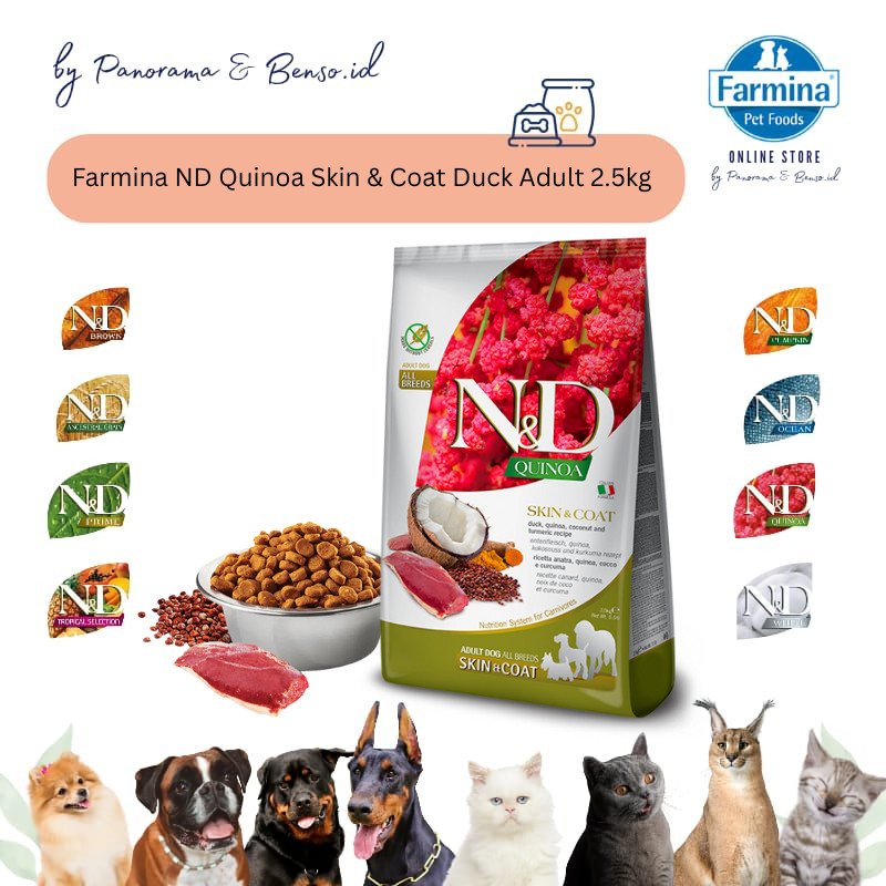 Farmina ND Dog Skin & Coat Duck Adult 2.5kg