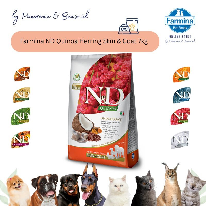 Farmina ND Quinoa Herring Skin & Coat 7kg