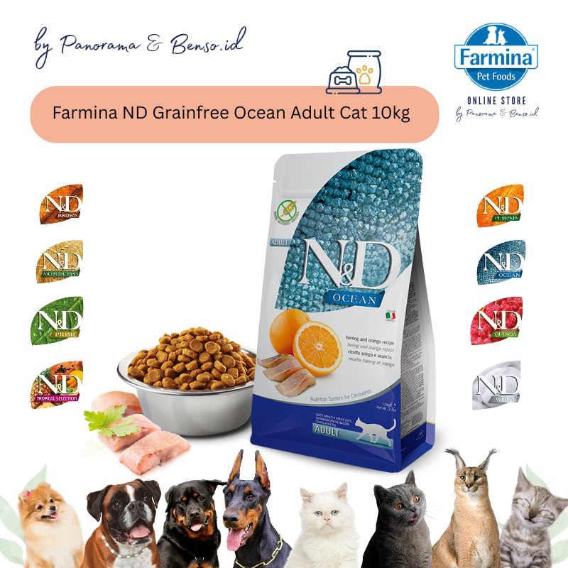FARMINA ND GRAINFREE OCEAN ADULT CAT 10KG