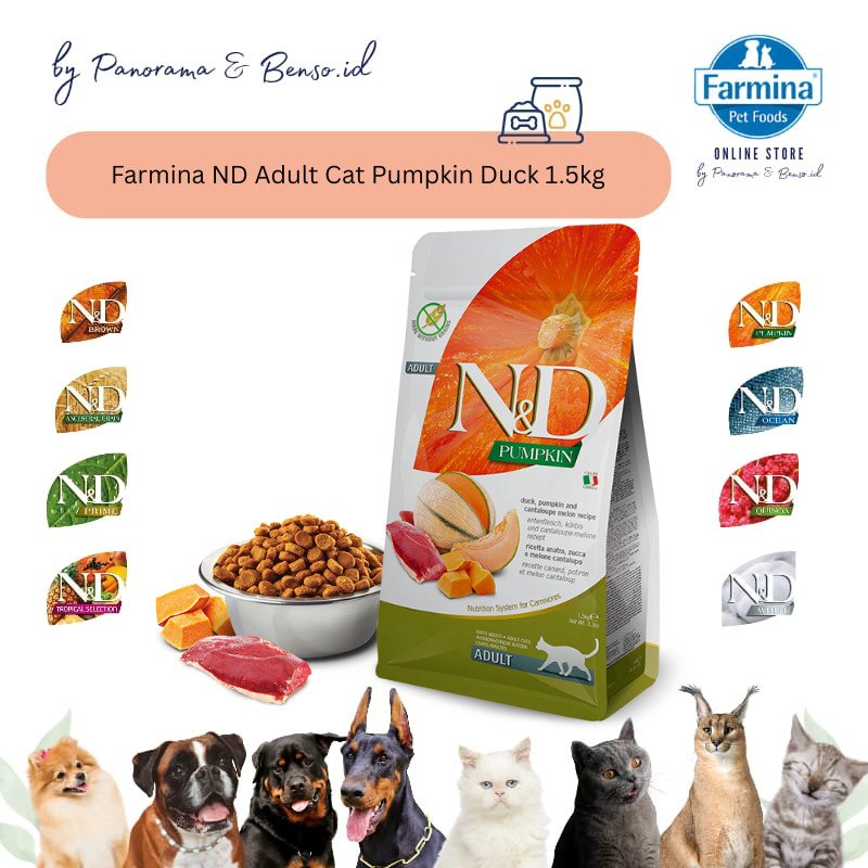 Farmina ND Pumpkin Adult Cat Quinoa Duck 1.5kg