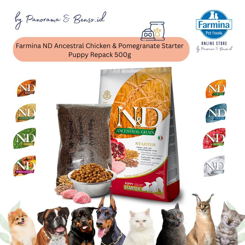 FARMINA ND ANCESTRAL CHICKEN & POMEGRANATE STARTER PUPPY REPACK 500gr