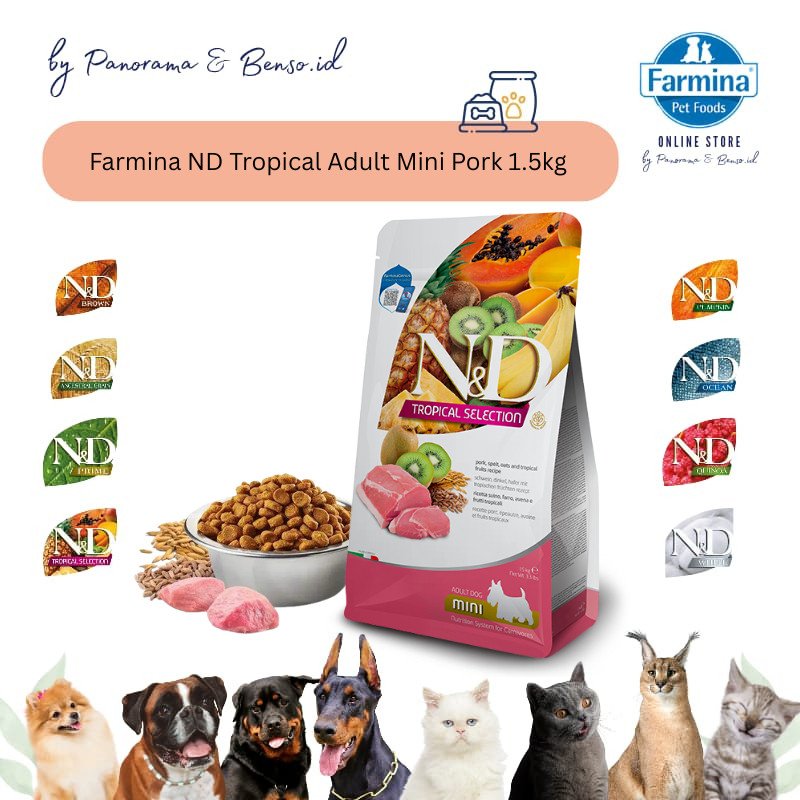 Farmina ND Tropical Adult Mini Pork 1.5kg