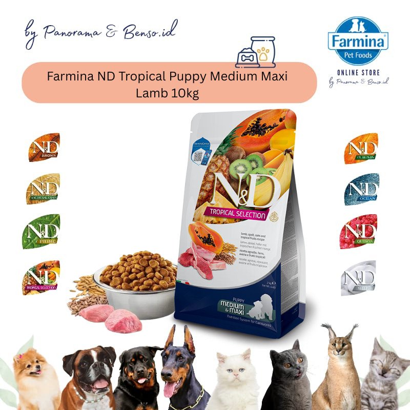 Farmina ND Tropical Puppy Med Lamb 10kg