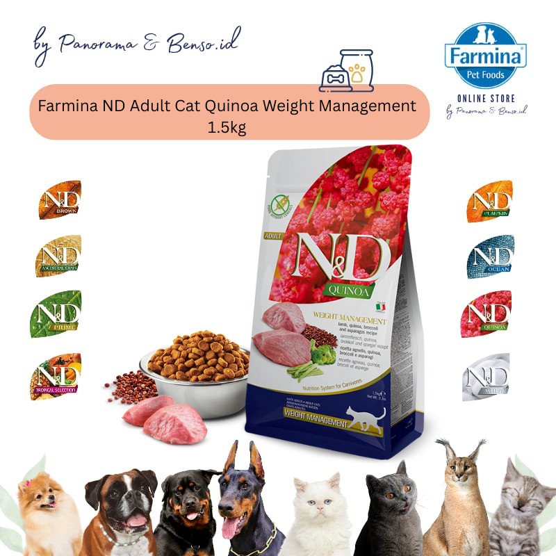 Farmina ND Adult Cat Quinoa Weight Management 1.5kg