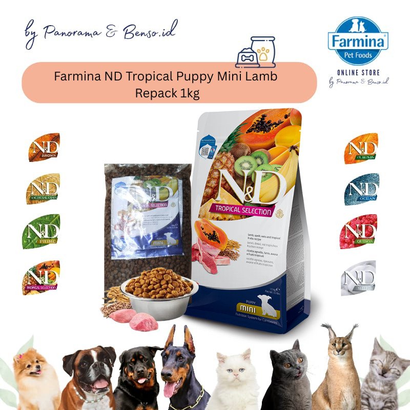 Farmina ND Tropical Puppy Mini Lamb Repack 1kg