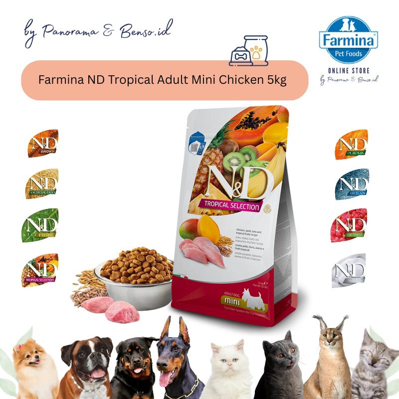 Farmina ND Tropical Adult Dog Mini Chicken 5kg