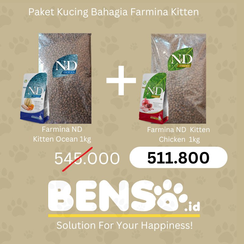 Paket Kucing Bahagia Farmina Kitten
