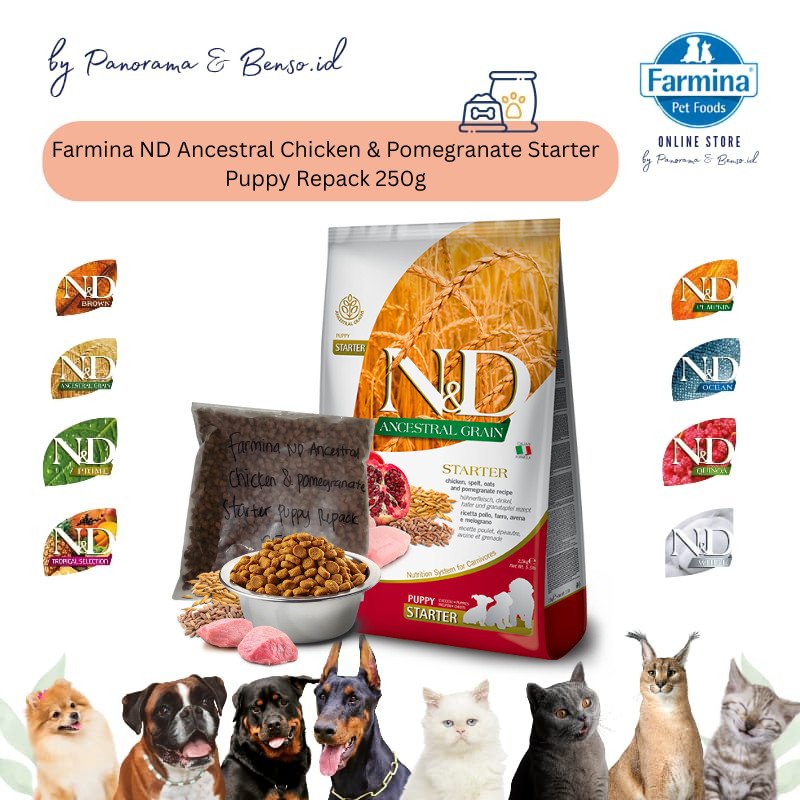 FARMINA ND ANCESTRAL CHICKEN & POMEGRANATE STARTER PUPPY REPACK 250gr