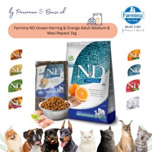 FARMINA ND OCEAN HERRING & ORANGE ADULT MEDIUM & MAXI REPACK 1KG