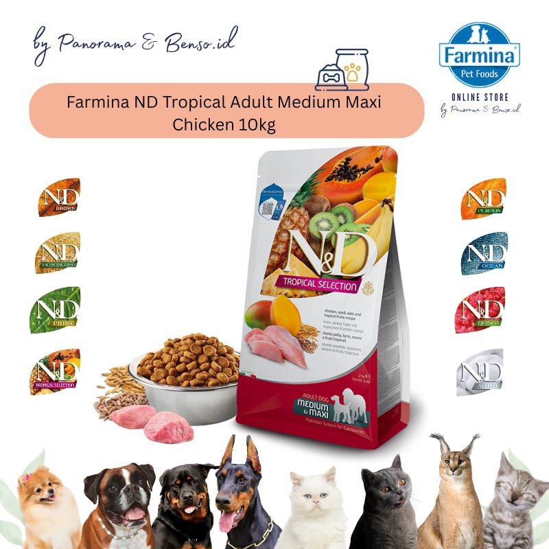 Farmina ND Tropical Adult Med Chicken 10kg