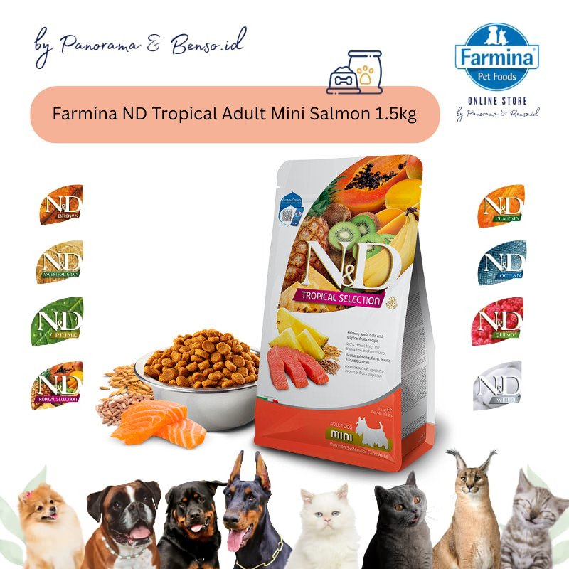Farmina ND Tropical Adutl Mini Salmon 1.5kg