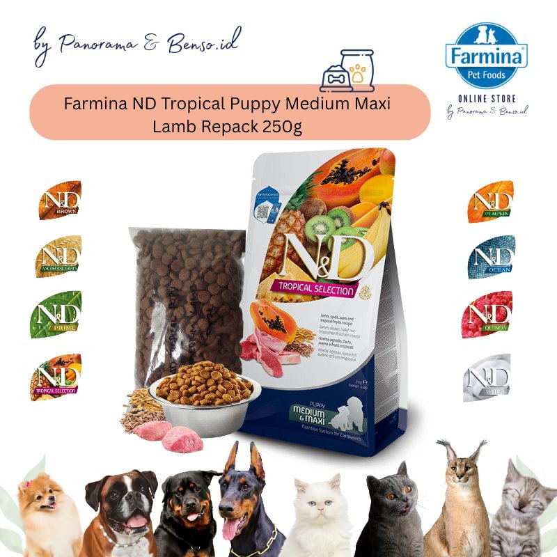 Farmina ND Tropical Puppy Med Lamb Repack 250gr