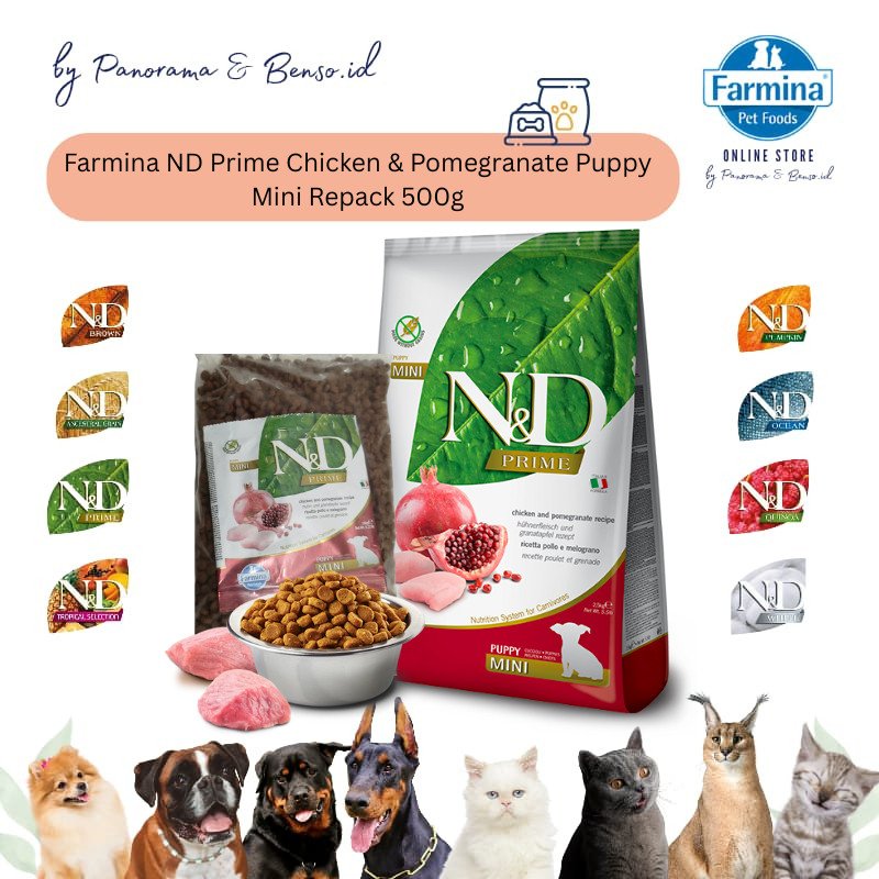 Farmina ND Prime Chicken & Pomegranate Puppy Mini Repack 500gr