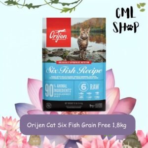 Makanan Kucing - Orijen Cat Six Fish Grain Free 1,8kg - Makanan Kering untuk Kucing