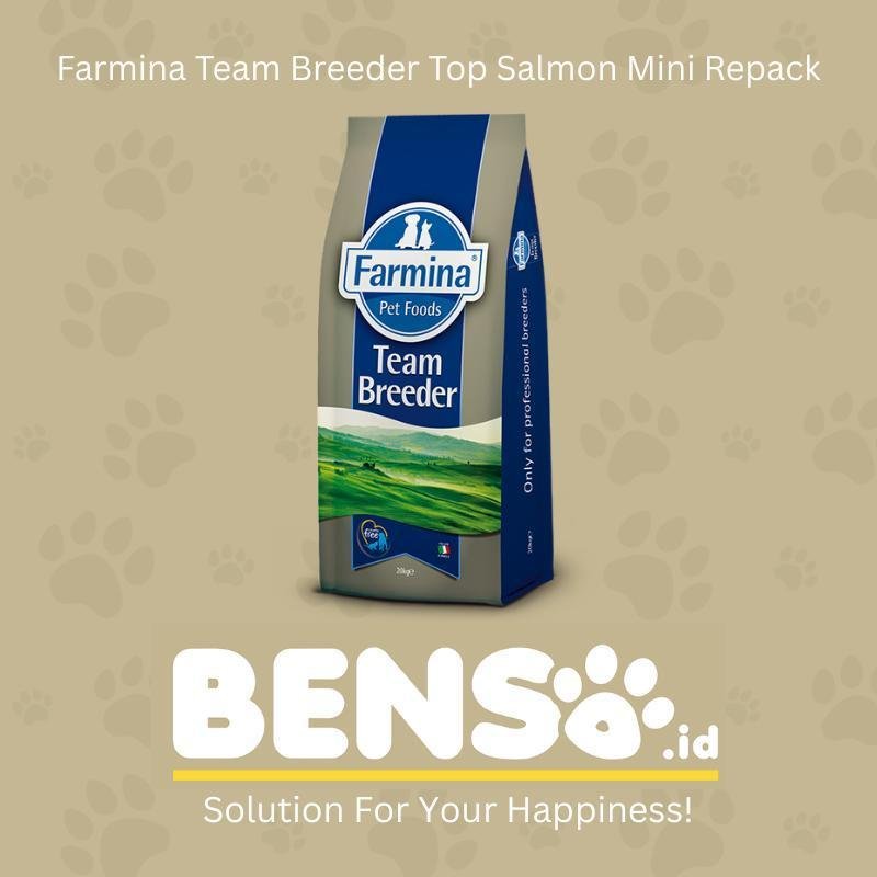 FARMINA TEAM BREEDER SALMON MINI DOG FOOD SUPER PREMIUM REPACK 250G