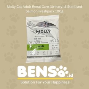 Makanan Kucing - Molly Cat Adult Renal Care (Urinary) & Sterilised Salmon Freshpack 100g