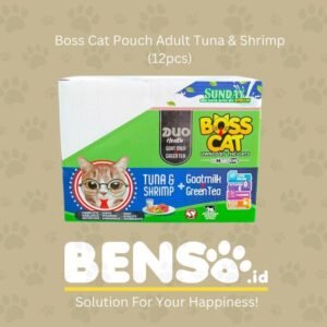 Boss Cat Pouch Adult Tuna & Shrimp 85gr (1dus isi 12pcs)