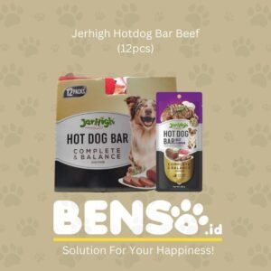 Jerhigh Hotdog Bar Beef 150g (1dus isi 12pcs)