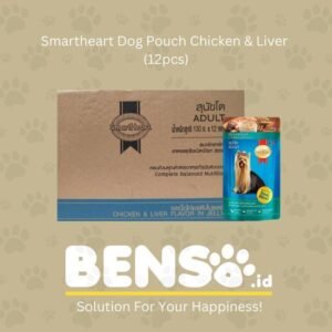 Dogfood - Smartheart Dog Pouch Chicken Liver 130gr (1 Dus 12pcs) - Snack untuk Anjing