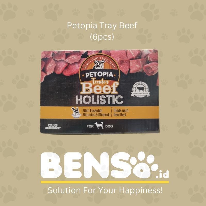 Petopia Tray Beef 100g (1dus isi 6pcs)