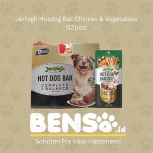Jerhigh Hotdog Bar Chicken Meat & Vegetable 150g (1dus isi 12pcs)