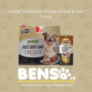 Jerhigh Hotdog Bar Chicken Meat & Liver 150g (1dus isi 12pcs)
