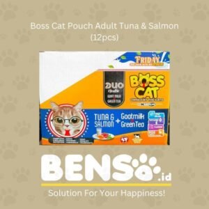 Boss Cat Pouch Adult Tuna & Salmon 85gr (1dus isi 12pcs)